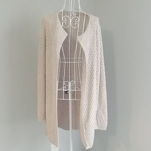 LOFT Outelt oatmeal cardigan size small